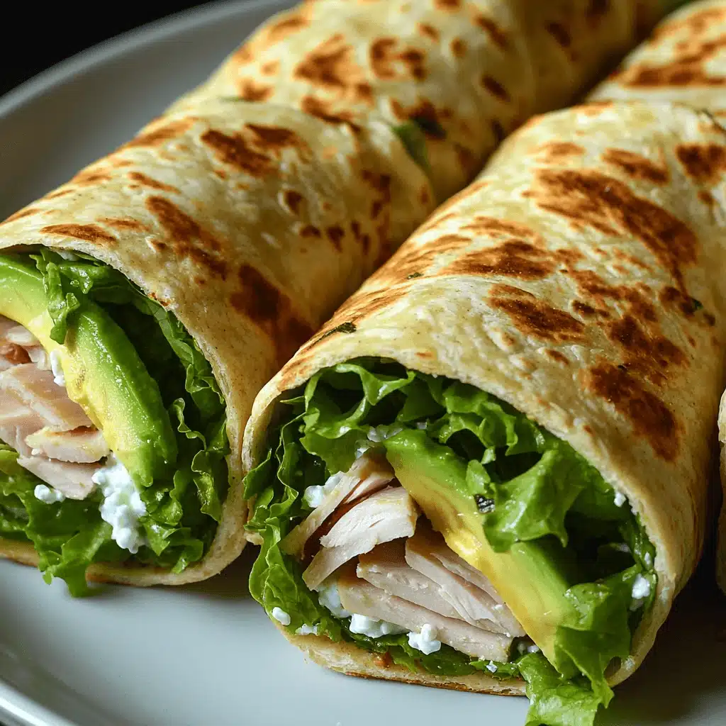 Delightfully Easy Cottage Cheese 2 Ingredient Flatbread (High Protein + Gluten-Free) 9 Cottage cheese flatbread wrap served with fillings