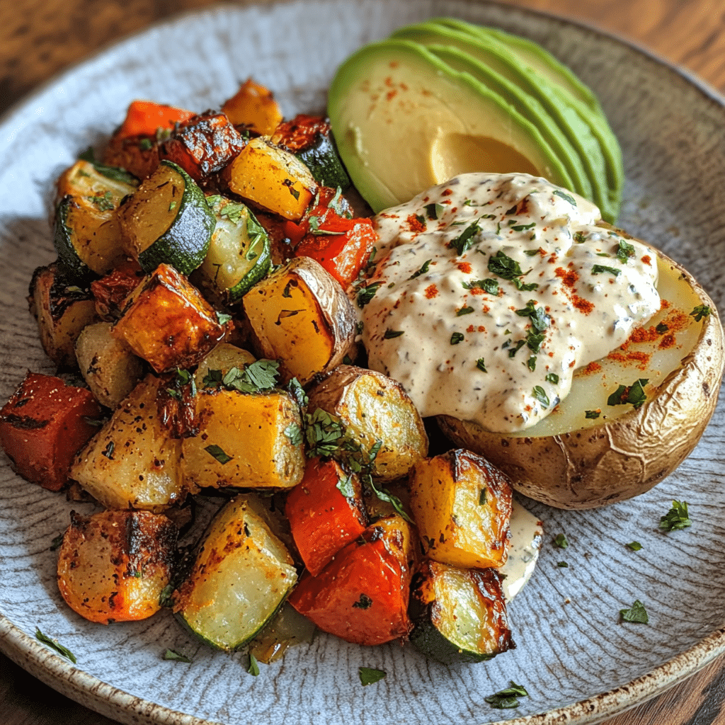 7 Reasons Cottage Cheese Queso Tastes Better Than Expected 4 Cottage cheese queso served over roasted veggies and potatoes