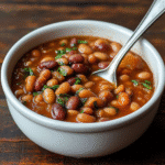 Best Cowboy Beans Recipe Crockpot: 5-Ingredient Comfort, Easy & Flavorful 7 Cowboy Beans Recipe Crockpot served hot in rustic bowl