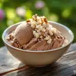 Best High-Protein Chocolate Cottage Cheese Ice Cream – Guilt-Free & Easy! 7 Serving chocolate cottage cheese ice cream in a bowl