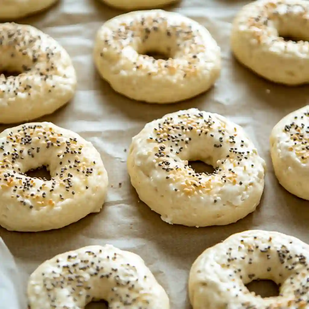 Cottage Cheese vs Greek Yogurt in Protein Bagels: 1 Clear Winner 7 Cottage cheese vs Greek yogurt bagel dough side-by-side on baking tray