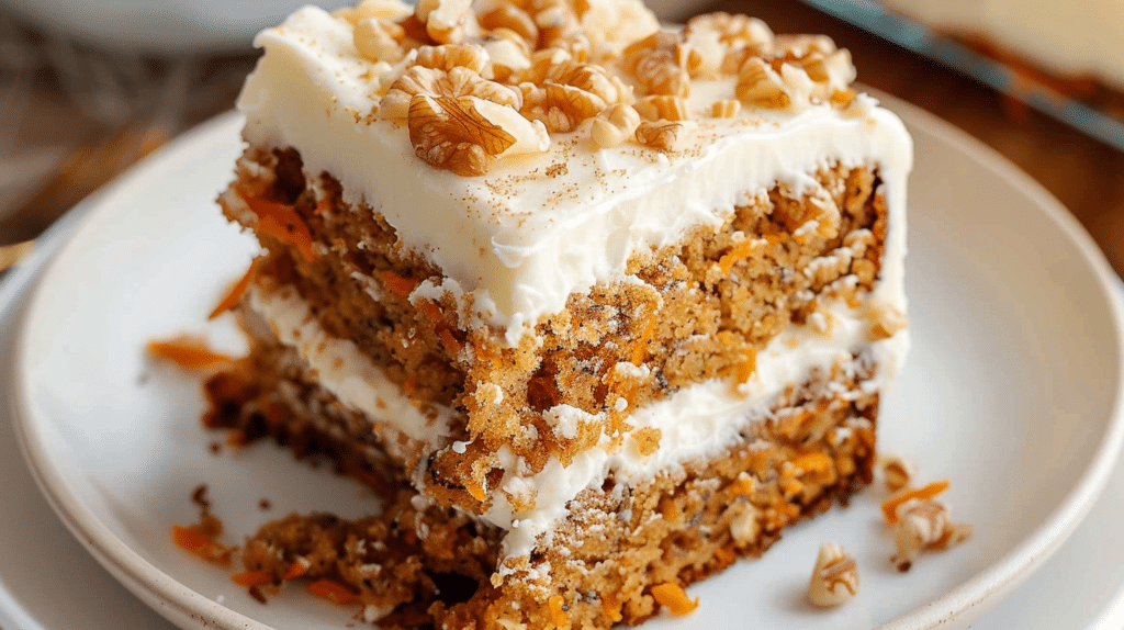 Easy Carrot Cake Recipe with Cream Cheese Frosting