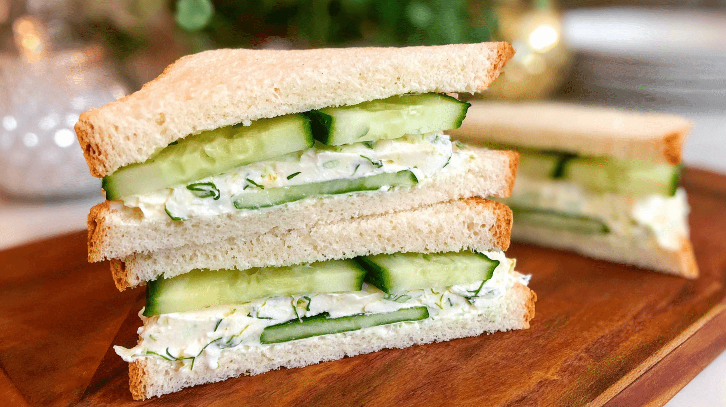 Easy Cucumber Sandwiches Recipe for Delightful Snacking 2 image 1775910251865