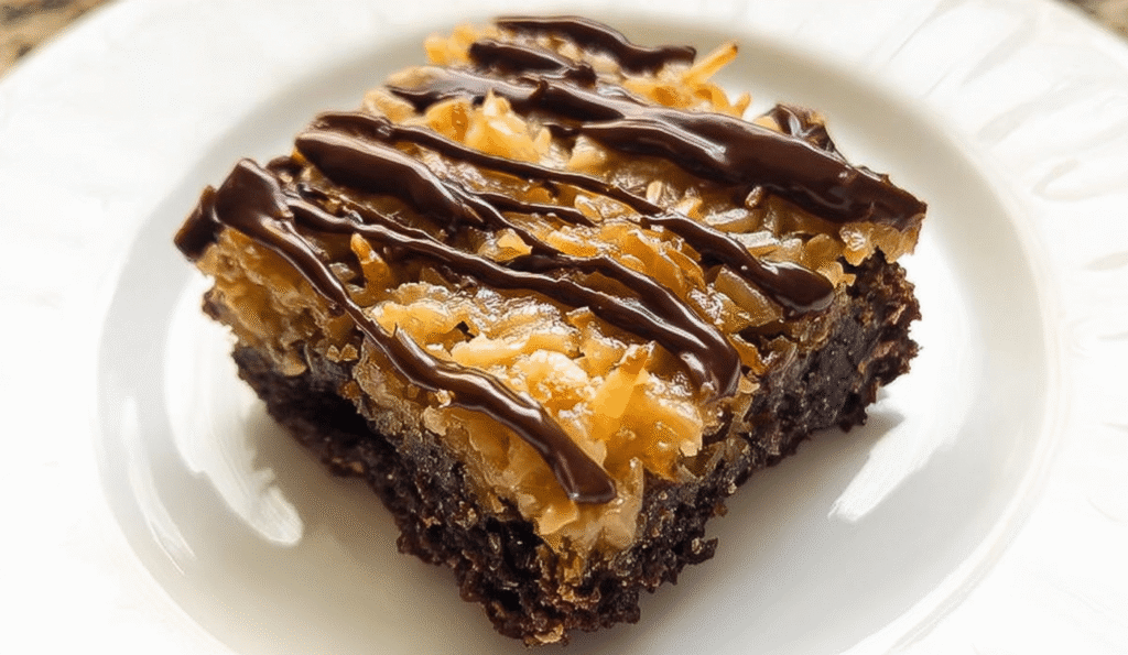 Samoa Brownies: Easy Caramel Coconut Delight