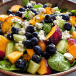 Blueberry Peach Feta Salad: Easy Summer Delight