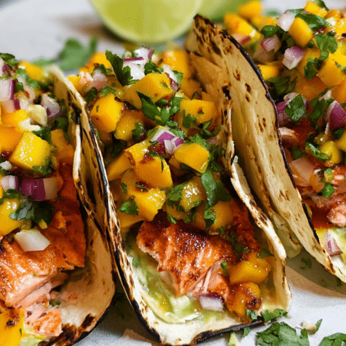 Salmon Tacos with Mango Corn Salsa: Quick & Easy Recipe