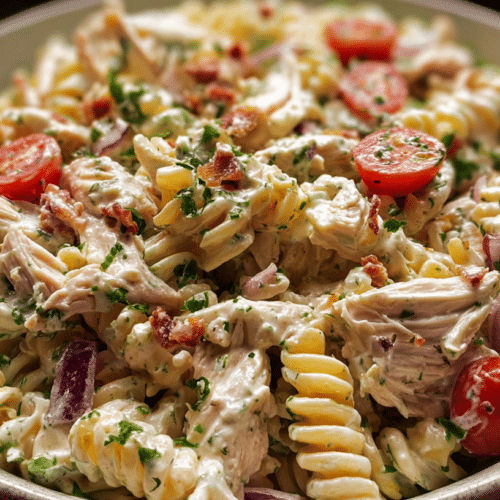 Chicken Ranch Pasta Salad: Easy & Delicious