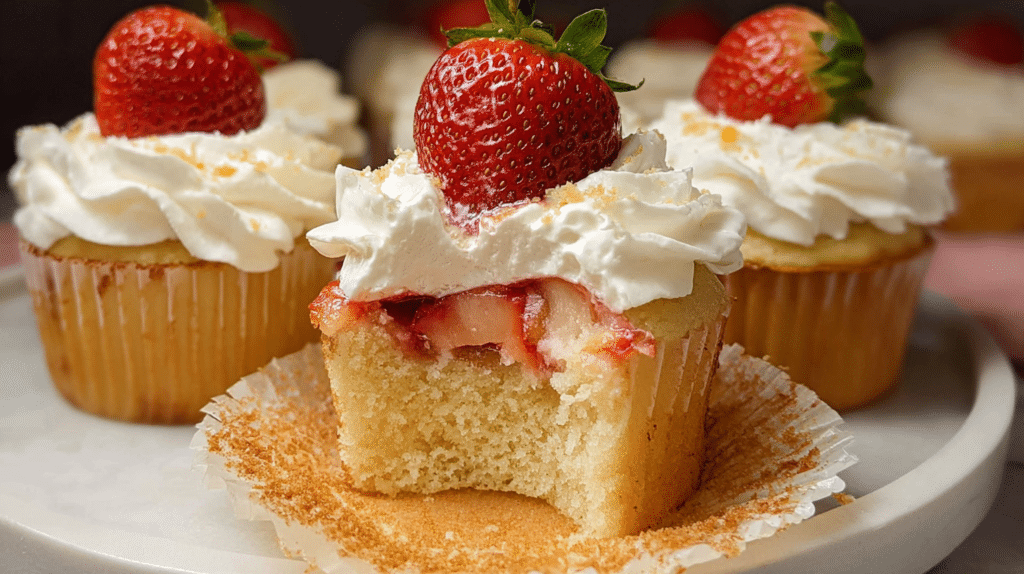 Strawberry Shortcake Cupcakes: Easy Recipe