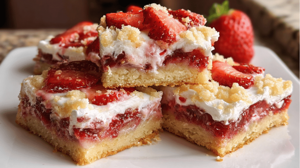 Strawberry Shortcake Bars Recipe