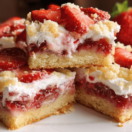 Strawberry Shortcake Bars Recipe