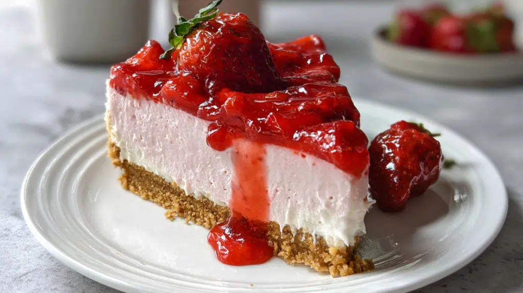 No Bake Strawberry Cheesecake Recipe