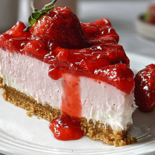 No Bake Strawberry Cheesecake Recipe