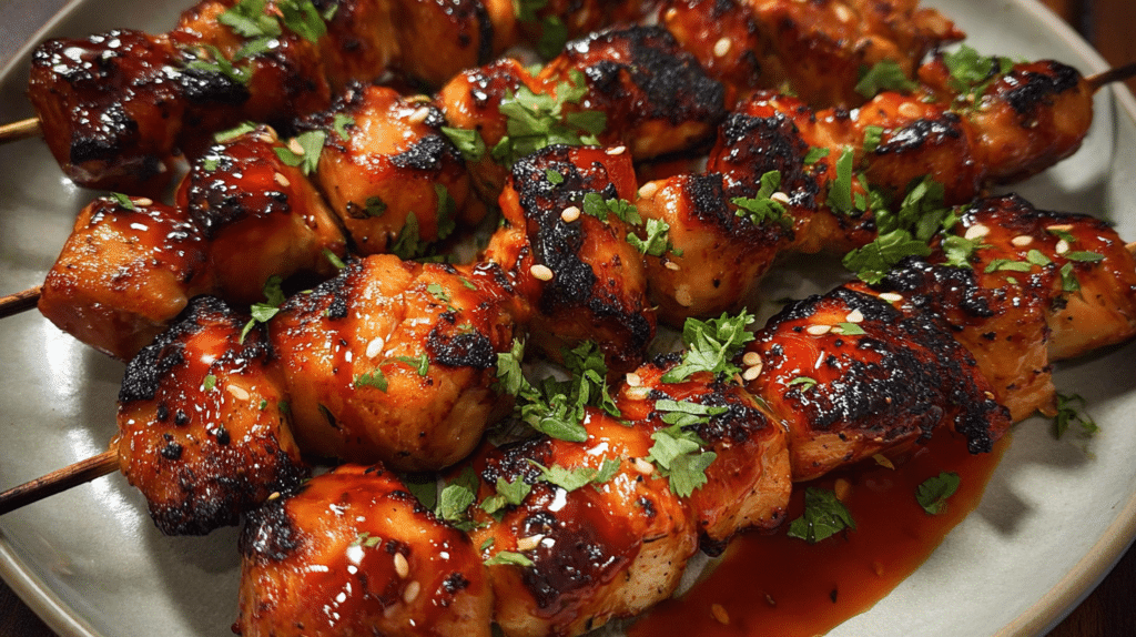 Firecracker Chicken Skewers: Easy & Flavorful