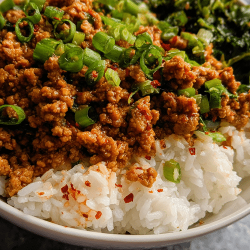 Firecracker Ground Chicken Bowls: Easy Weeknight Meal