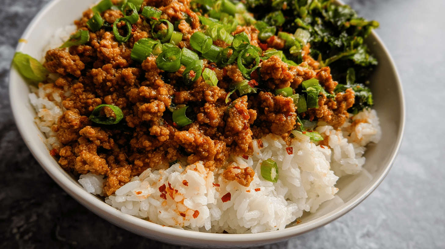 Firecracker Ground Chicken Bowls: Easy Weeknight Meal