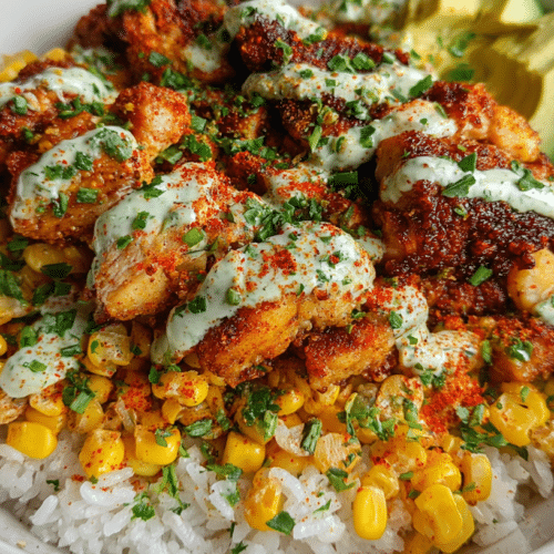 Street Corn Chicken Rice Bowl: Easy Weeknight Meal
