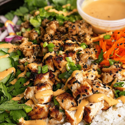 High Protein Banh Mi Chicken Bowl: Easy & Flavorful