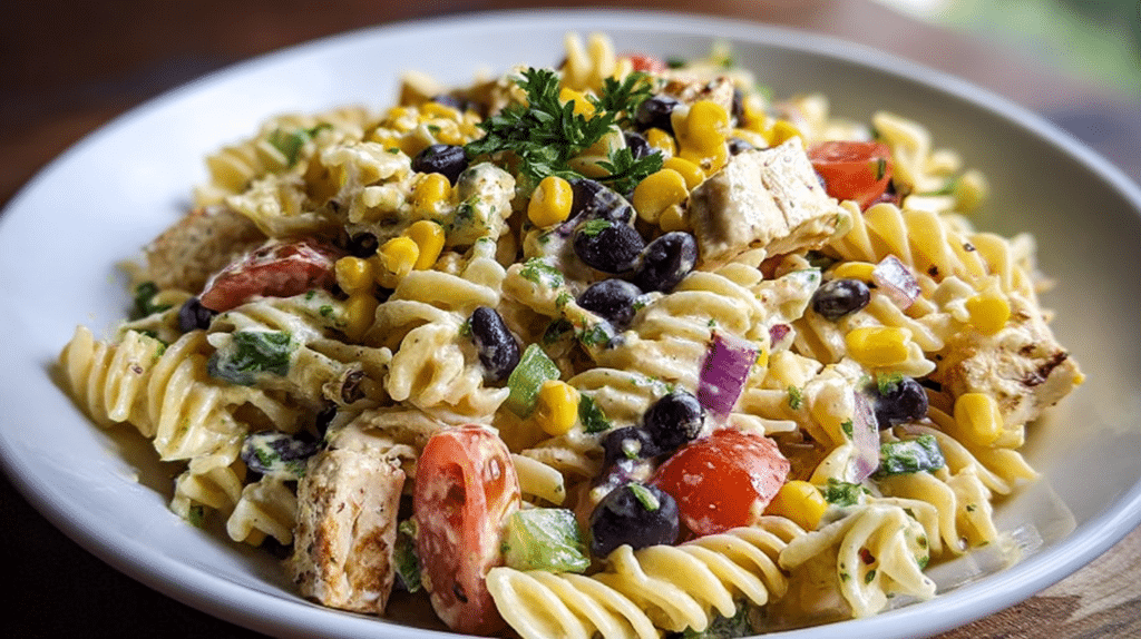 Easy High Protein Southwest Pasta Salad