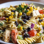Easy High Protein Southwest Pasta Salad